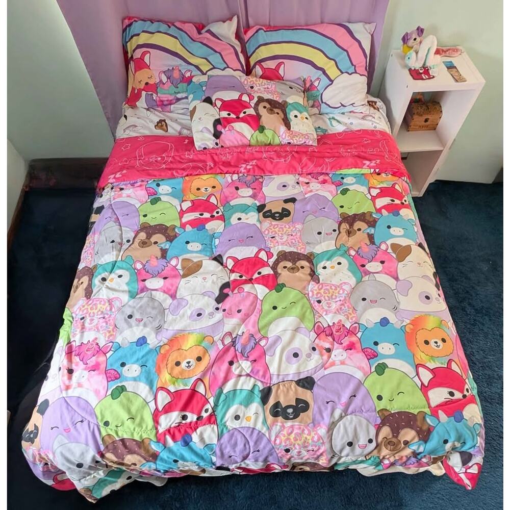 Queen Squishmallow Bedding 5 Pc Set